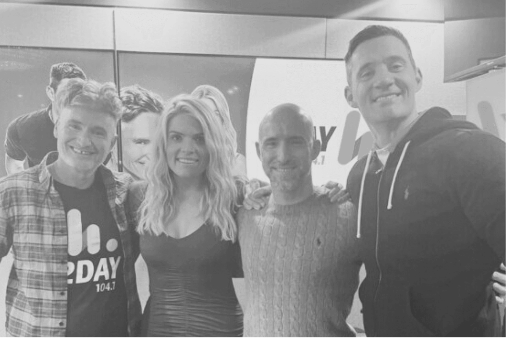 Lucius, a male escort exclusively for women, with Sydney's 2DayFM Morning Crew.